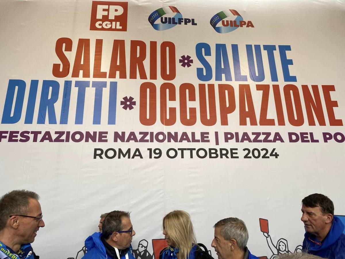 Manifestazione di UIL FPL, Uil PA, FP CGIL su Salario, Salute, Diritti, Occupazione 1