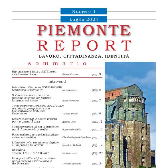 E' on line l'ultimo numero di Piemonte Report