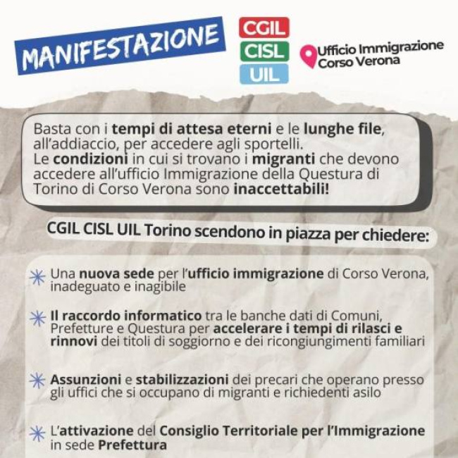 Manifestazione per i diritti dei migranti 