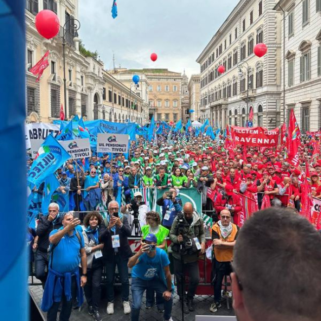 Manifestazione di UILTEC UIL, FILCTEM CGIL E FEMCA CISL