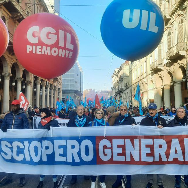 Sciopero generale UIL e CGIL 