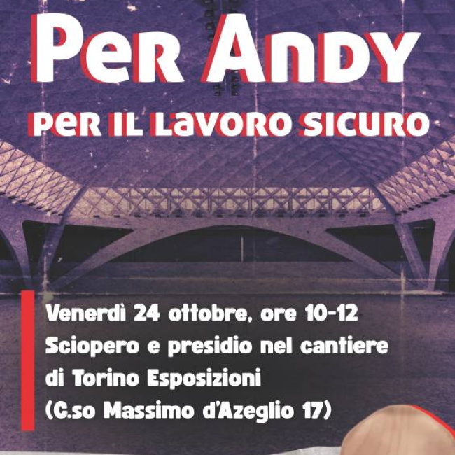 Sicurezza sul lavoro: 24 ottobre, sciopero e presidio sindacati edili davanti a Torino Esposizioni