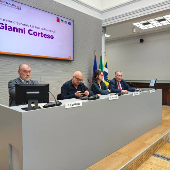 Conferenza stampa - 1° Maggio a Torino