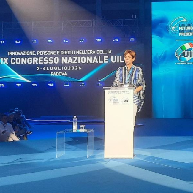 L'intervento di Chiara Maffè al XIX Congresso nazionale UIL